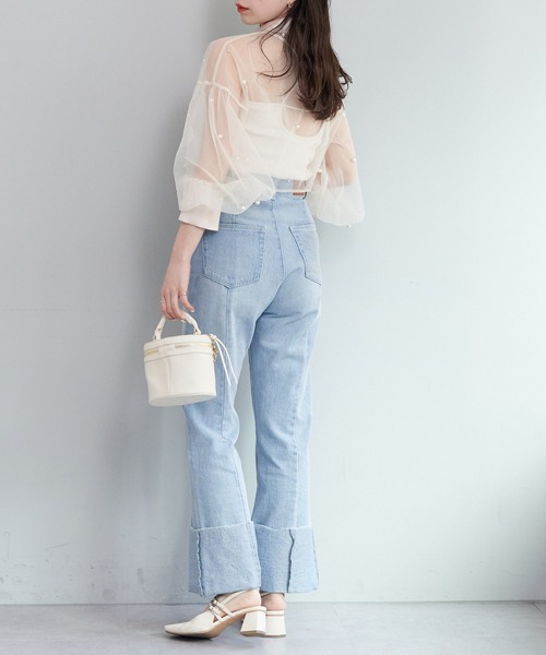ブラウス シャツ 「eL」Patchwork Embroidery Shirt/251152 レディース eL】Patchwork Embroidery Shirt/251152（シャツ/ブラウス）｜eL