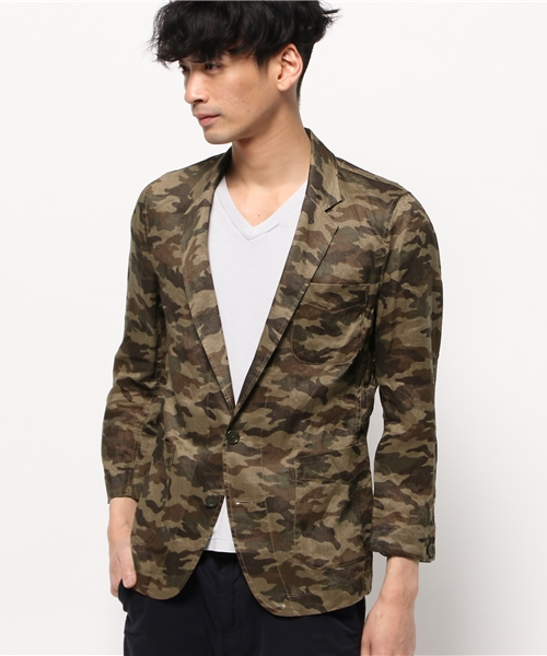 SHIPS JET BLUE（シップスジェットブルー）の「SHIPS JET BLUE(シップス ジェットブルー): リネン 7スリーブ シャツジャケット （シャツ/ブラウス・メンズ・ブルー/ネイビー/オリーブ・SMALL/LARGE/MEDIUM）」の20枚目の写真