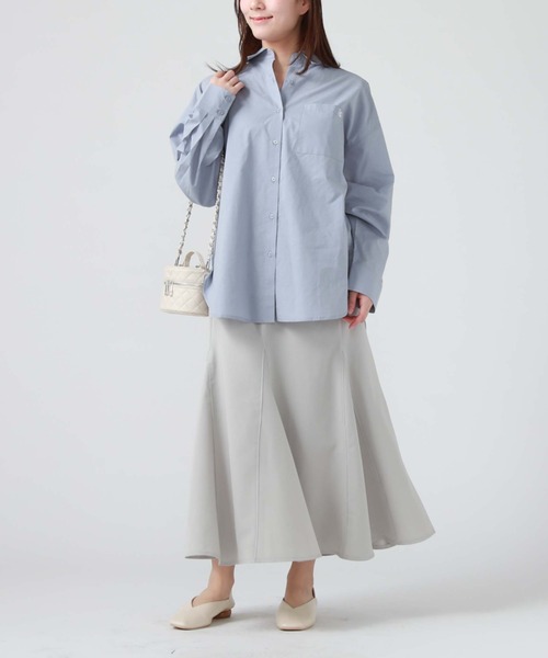 archives（アルシーヴ）の「コットンルーズシャツ（シャツ/ブラウス・レディース・ブルー/オフホワイト/ピンク/グリーン・MEDIUM）」の17枚目の写真