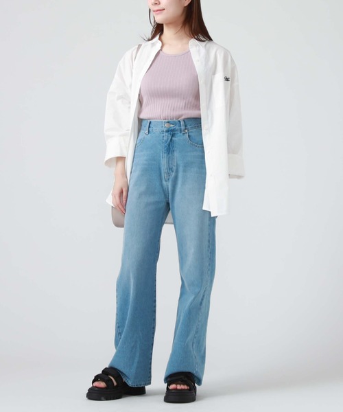 archives（アルシーヴ）の「コットンルーズシャツ（シャツ/ブラウス・レディース・ブルー/オフホワイト/ピンク/グリーン・MEDIUM）」の6枚目の写真