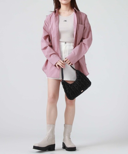 archives（アルシーヴ）の「コットンルーズシャツ（シャツ/ブラウス・レディース・ブルー/オフホワイト/ピンク/グリーン・MEDIUM）」の12枚目の写真