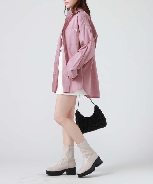 archives（アルシーヴ）の「コットンルーズシャツ（シャツ/ブラウス・レディース・ブルー/オフホワイト/ピンク/グリーン・MEDIUM）」の13枚目の写真