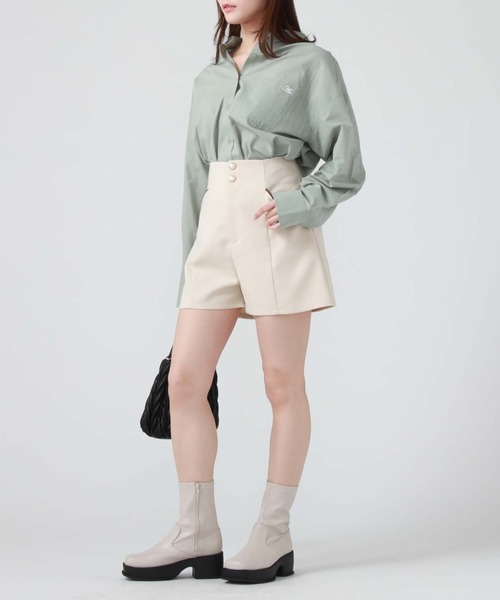 archives（アルシーヴ）の「コットンルーズシャツ（シャツ/ブラウス・レディース・ブルー/オフホワイト/ピンク/グリーン・MEDIUM）」の21枚目の写真