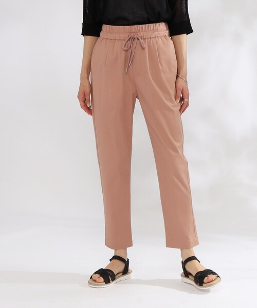 SHOO・LA・RUE（シューラルー）の「◆【SS-3L/美脚シルエット】綿イージーテーパードパンツ（その他パンツ・レディース・ピンク系/ライトベージュ/ブラック/カーキ/ネイビー/ブルー・01/02/03/04/05/10）」の19枚目の写真