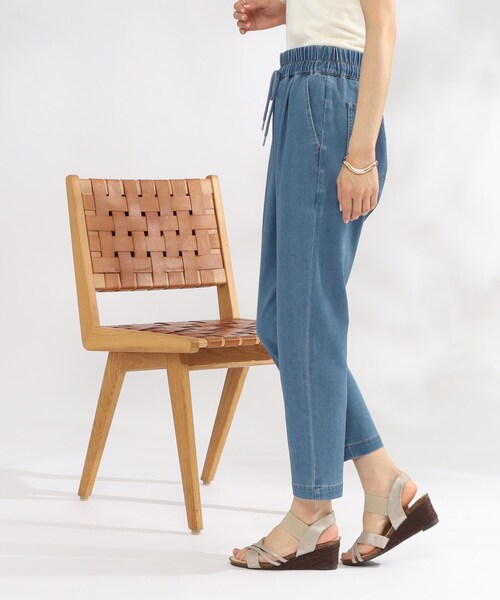 SHOO・LA・RUE（シューラルー）の「◆【SS-3L/美脚シルエット】綿イージーテーパードパンツ（その他パンツ・レディース・ピンク系/ライトベージュ/ブラック/カーキ/ネイビー/ブルー・01/02/03/04/05/10）」の15枚目の写真