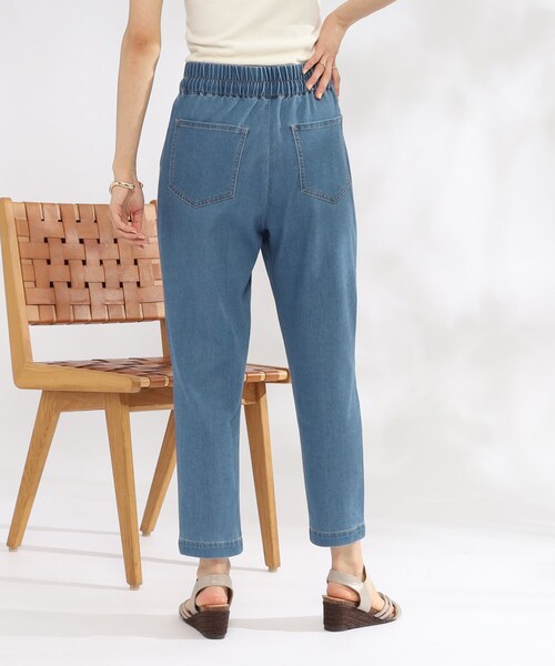 SHOO・LA・RUE（シューラルー）の「◆【SS-3L/美脚シルエット】綿イージーテーパードパンツ（その他パンツ・レディース・ピンク系/ライトベージュ/ブラック/カーキ/ネイビー/ブルー・01/02/03/04/05/10）」の20枚目の写真