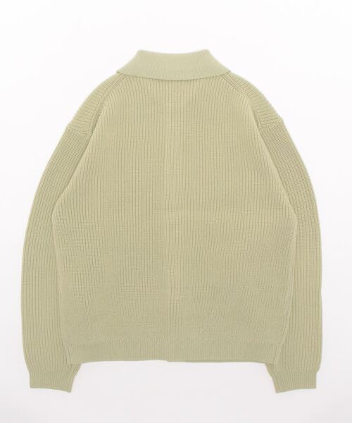 SOFTHYPHEN（ソフトハイフン）の「COLLARED CARDIGAN（カーディガン/ボレロ・メンズ・グリーン/グレー/ベージュ・03/02/01）」の4枚目の写真
