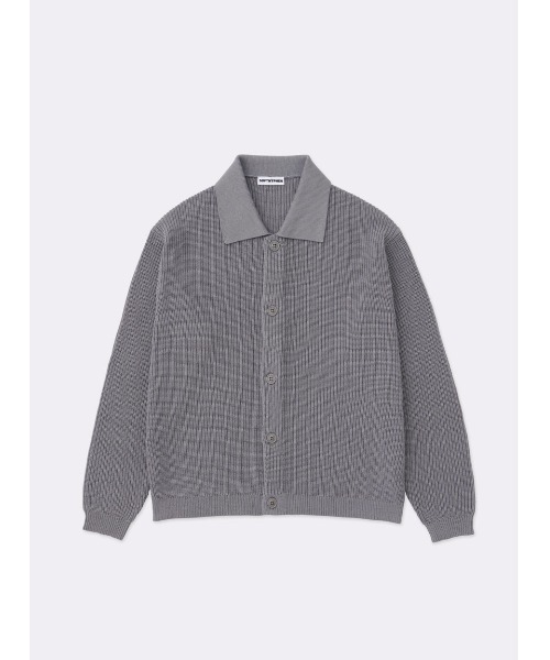 SOFTHYPHEN（ソフトハイフン）の「COLLARED CARDIGAN（カーディガン/ボレロ・メンズ・グリーン/グレー/ベージュ・03/02/01）」の2枚目の写真