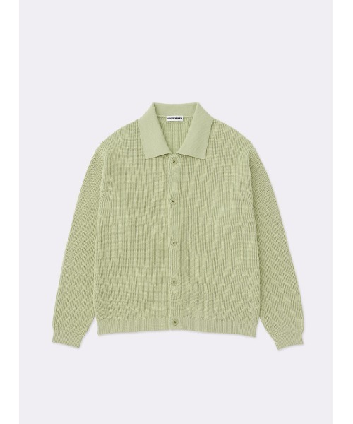 SOFTHYPHEN（ソフトハイフン）の「COLLARED CARDIGAN（カーディガン/ボレロ・メンズ・グリーン/グレー/ベージュ・03/02/01）」の5枚目の写真