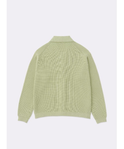 SOFTHYPHEN（ソフトハイフン）の「COLLARED CARDIGAN（カーディガン/ボレロ・メンズ・グリーン/グレー/ベージュ・03/02/01）」の6枚目の写真