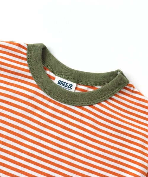 BREEZE（ブリーズ）の「【2Pセット】FOスマイルポケットTシャツ（Tシャツ/カットソー・キッズ・ライム/チャコール/ブルー・90/80/140/100/120/130/110）」の14枚目の写真