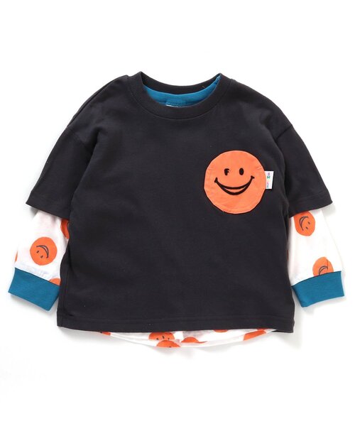 BREEZE（ブリーズ）の「【2Pセット】FOスマイルポケットTシャツ（Tシャツ/カットソー・キッズ・ライム/チャコール/ブルー・90/80/140/100/120/130/110）」の19枚目の写真