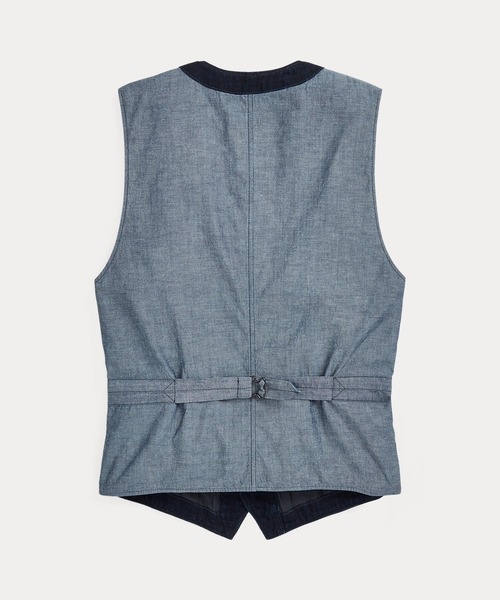 インディゴ ヘリンボーン ベスト（ベスト）｜RRL（ダブル アール エル