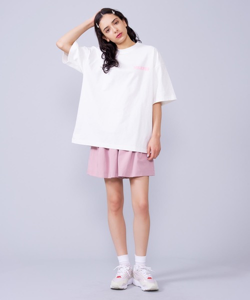 MILKFED.（ミルクフェド）の「MELT BAR LOGO WIDE S/S TEE（Tシャツ/カットソー・レディース・ブラック/オフホワイト/ホワイト・ONE SIZE）」の10枚目の写真