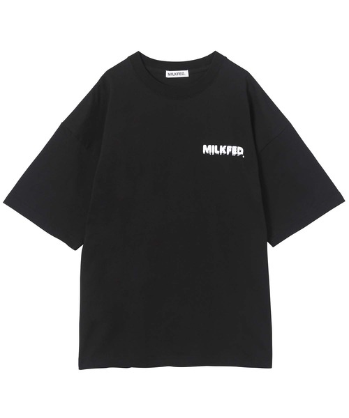 MILKFED.（ミルクフェド）の「MELT BAR LOGO WIDE S/S TEE（Tシャツ/カットソー・レディース・ブラック/オフホワイト/ホワイト・ONE SIZE）」の12枚目の写真