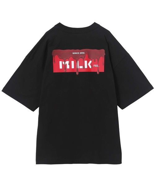 MILKFED.（ミルクフェド）の「MELT BAR LOGO WIDE S/S TEE（Tシャツ/カットソー・レディース・ブラック/オフホワイト/ホワイト・ONE SIZE）」の13枚目の写真