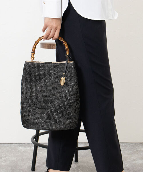 NOLLEY’S（ノーリーズ）の「バンブーザツザイトートバッグ（トートバッグ・レディース・ベージュ/ブラック・FREE）」の5枚目の写真