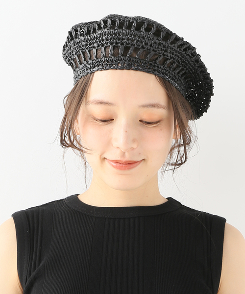 Spick & Span（スピックアンドスパン）の「【MY BOB】 ベレー（ハンチング/ベレー帽・レディース・ブラック・FREE）」の4枚目の写真