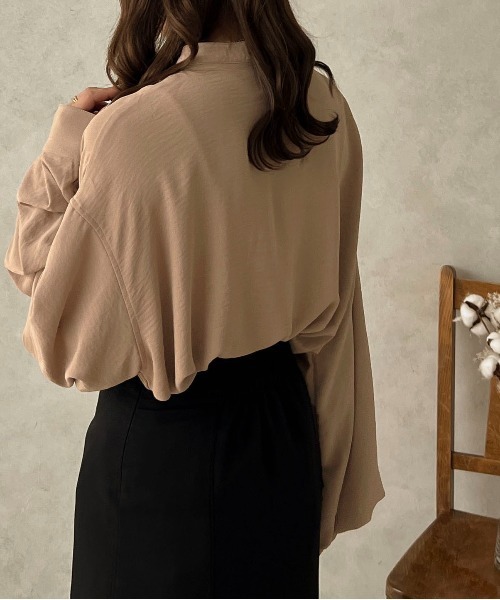 apres jour clair（アプレジュールクレア）の「【apres jour clair】袖ボリュームバンドカラーシャツ【ZOZOTOWN限定アイテム】（シャツ/ブラウス・レディース・ベージュ/モカ/ピンクベージュ/オフホワイト/アイボリー・フリー/X-LARGE）」の22枚目の写真