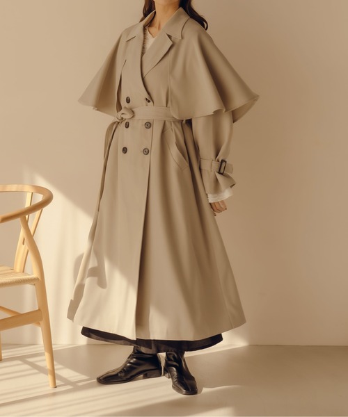 fupel（フぺル）の「2WAYダブルケープコート（トレンチコート）」 - WEAR
