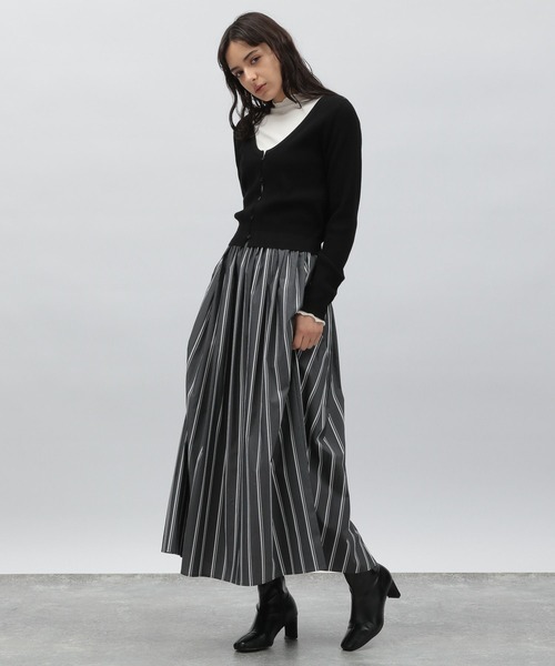 LAKOLE（ラコレ）の「ストライプ柄フレアスカート / 185880（スカート  