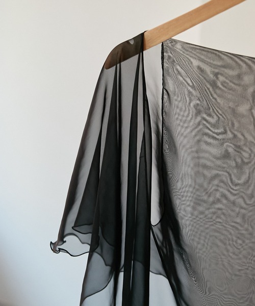 PAPILLONNER（パピヨネ）の「セレモニーアイテム/シアーボレロ/PAPILLONNER/パピヨネ（カーディガン/ボレロ・レディース・ブラック/アイボリー・FREE）」の11枚目の写真