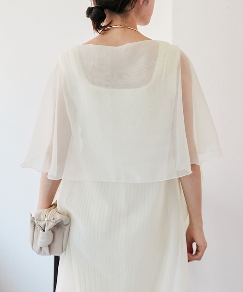 PAPILLONNER（パピヨネ）の「セレモニーアイテム/シアーボレロ/PAPILLONNER/パピヨネ（カーディガン/ボレロ・レディース・ブラック/アイボリー・FREE）」の19枚目の写真