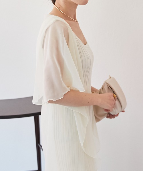 PAPILLONNER（パピヨネ）の「セレモニーアイテム/シアーボレロ/PAPILLONNER/パピヨネ（カーディガン/ボレロ・レディース・ブラック/アイボリー・FREE）」の22枚目の写真