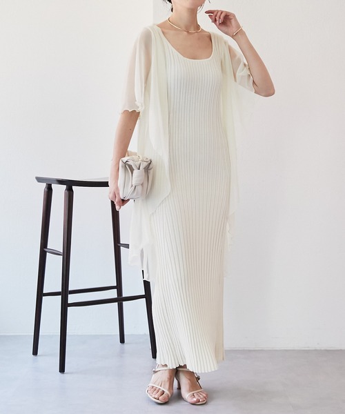 PAPILLONNER（パピヨネ）の「セレモニーアイテム/シアーボレロ/PAPILLONNER/パピヨネ（カーディガン/ボレロ・レディース・ブラック/アイボリー・FREE）」の14枚目の写真