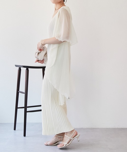 PAPILLONNER（パピヨネ）の「セレモニーアイテム/シアーボレロ/PAPILLONNER/パピヨネ（カーディガン/ボレロ・レディース・ブラック/アイボリー・FREE）」の16枚目の写真