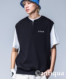 【STCH】Ｖネックロゴ入りベスト