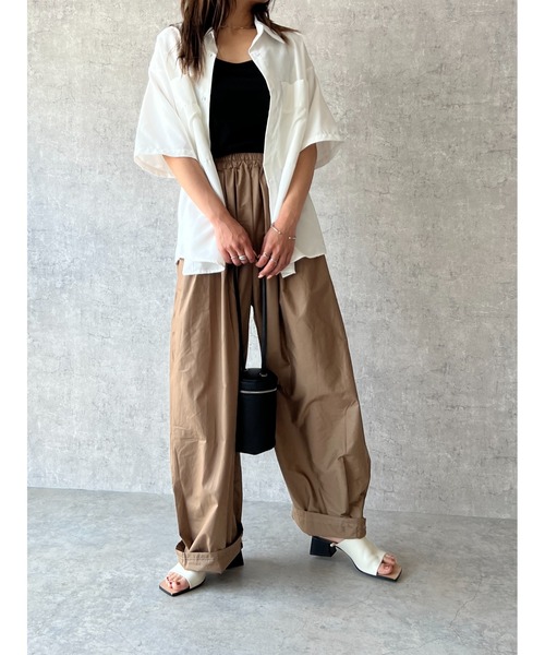 owndaily(オンデイリー)の「ウエストゴムバルーンパンツ(その他パンツ・レディース・カーキ・FREE)」の16枚目の写真