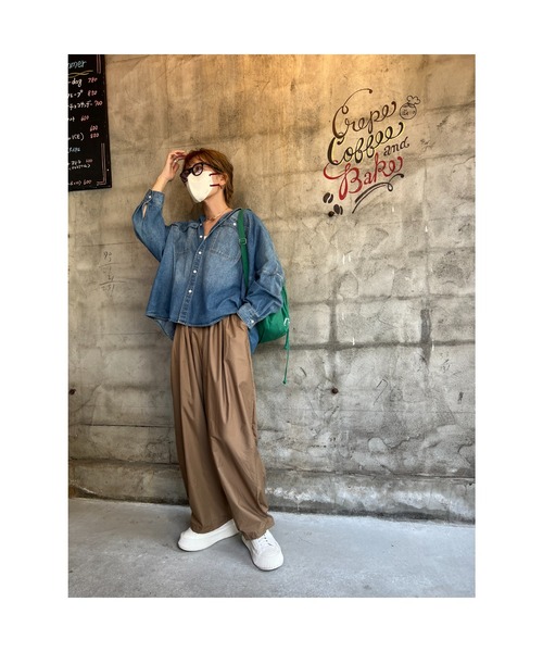 owndaily(オンデイリー)の「ウエストゴムバルーンパンツ(その他パンツ・レディース・カーキ・FREE)」の15枚目の写真