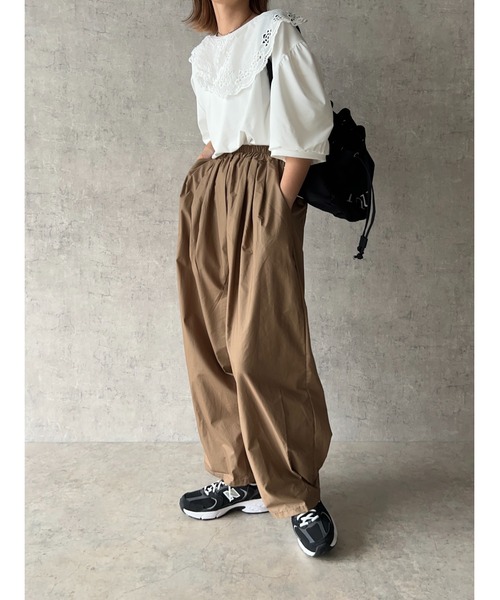 owndaily(オンデイリー)の「ウエストゴムバルーンパンツ(その他パンツ・レディース・カーキ・FREE)」の19枚目の写真