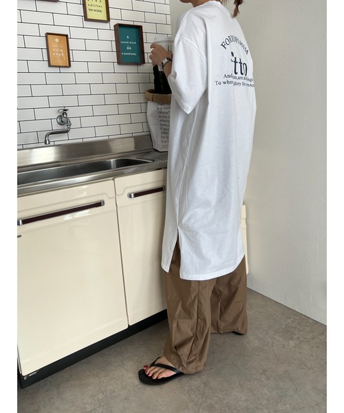 owndaily(オンデイリー)の「ウエストゴムバルーンパンツ(その他パンツ・レディース・カーキ・FREE)」の2枚目の写真