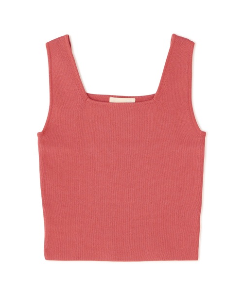 FREE'S MART（フリーズマート）の「◆[洗える]マシンウォッシャブルスクエアネックタンクニット（ニット/セーター・レディース・グリーン/ホワイト/レッド/ブラック・FREE）」の4枚目の写真