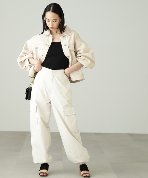 FREE'S MART（フリーズマート）の「◆[洗える]マシンウォッシャブルスクエアネックタンクニット（ニット/セーター・レディース・グリーン/ホワイト/レッド/ブラック・FREE）」の22枚目の写真