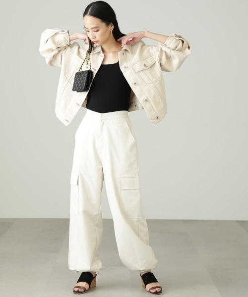 FREE'S MART（フリーズマート）の「◆[洗える]マシンウォッシャブルスクエアネックタンクニット（ニット/セーター・レディース・グリーン/ホワイト/レッド/ブラック・FREE）」の13枚目の写真