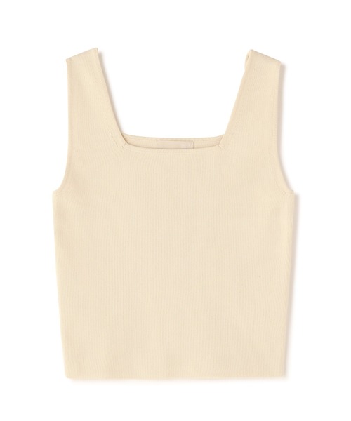 FREE'S MART（フリーズマート）の「◆[洗える]マシンウォッシャブルスクエアネックタンクニット（ニット/セーター・レディース・グリーン/ホワイト/レッド/ブラック・FREE）」の9枚目の写真