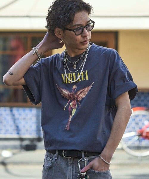 PUBLUX（パブリュクス）の「PUBLUX/パブリュクス 別注 NIRVANA IN UTERO TEE/ニルヴァーナ インユーテロ/バンT/ユニセックス/ヴィンテージTシャツ/ロックT（Tシャツ/カットソー・メンズ・ブラック/ホワイト・SMALL/MEDIUM/LARGE）」の14枚目の写真