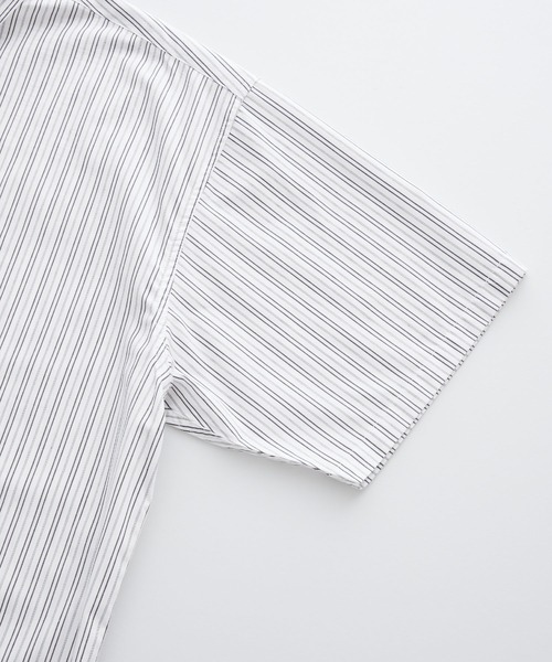 PENNEYS(ぺニーズ)の「PENNEYS/ペニーズ 別注 THE FOX ロゴ ワッペン刺繍 オーバーサイズ ブロード レギュラーカラー 半袖シャツ(シャツ/ブラウス・レディース・サックスブルー/ネイビー/グレー系/ベージュ系/ネイビー系/ピンク系/ホワイト/ライトブルー/ブラック系1/グリーン系/ブラック系・M/L)」の16枚目の写真