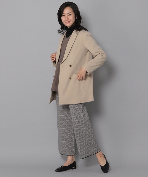 Elura(エルーラ)の「ニットジャガードパンツ(その他パンツ・レディース・ベージュ/ブラック・LARGE/MEDIUM)」の14枚目の写真