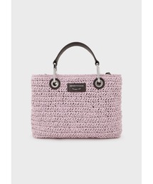 EMPORIO ARMANI | 【エンポリオ アルマーニ】MyEA ショッパー マトラッセストロー スモール(ハンドバッグ)