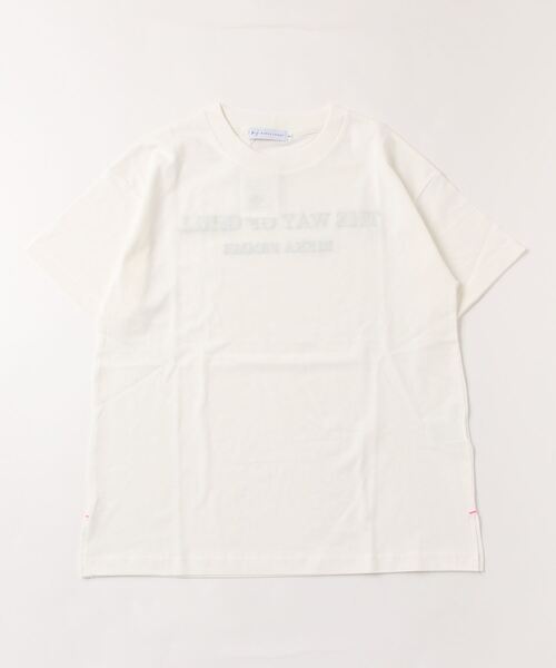 RIKKA FEMME(リッカファム)の「RIKKA FEMME/リッカファム Tシャツ BY23SS04(Tシャツ/カットソー・レディース・ネイビー/ホワイト/カーキ・FREE)」の1枚目の写真