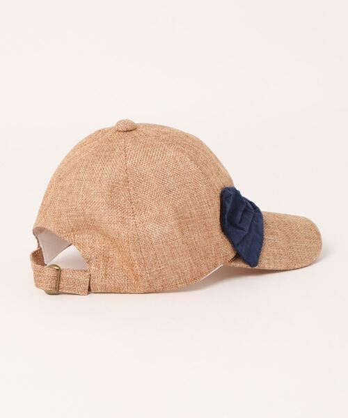 HAKKA KIDS（ハッカキッズ）の「リボン付きキャップ（キャップ・キッズ・ベージュ/ブラウン・M/L）」の3枚目の写真