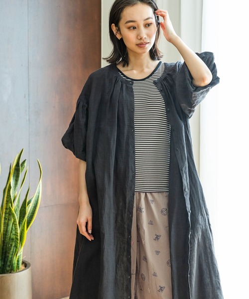 niko and...(ニコアンド)の「FINEリネン2WAYワンピース(ワンピース・レディース・レッド/スモーク/オリーブ/ブルー・MEDIUM/LARGE)」の16枚目の写真