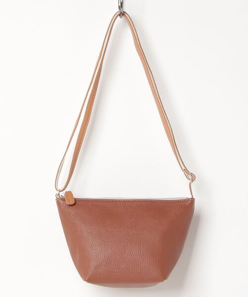 TASINAMI（タシナミ）の「TASINAMI × PR01. / SHOULDER BAG - ショルダーバッグ - (TA-PR-04)（ショルダーバッグ・レディース・カーキ/ブラウン/パープル/ライトオリーブ/テラコッタ/オレンジ/セージグリーン/キャメル/ライトブラウン/グレー/モカ/オリーブ/クリアブラウン/ゴールド/チョコ/グリーン/アッシュブラウン/ダークウッド・FREE）」の4枚目の写真