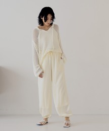 hellam | サテンジョガーパンツ(カーゴパンツ)