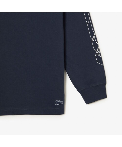 LACOSTE(ラコステ)の「グラフィカルブランドネームロゴマルチプリントロングスリーブTシャツ(Tシャツ/カットソー・メンズ・ネイビー/セージグリーン・4/3/5/2)」の11枚目の写真