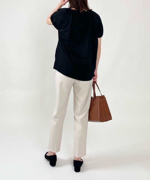 PICCIN(ピッチン)の「ラグランギャザープルオーバー(Tシャツ/カットソー・レディース・オフホワイト/ブルー/ブラック・M)」の18枚目の写真